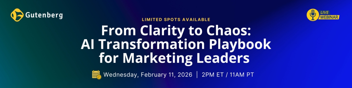 AI Transformation Playbook for Marketing Leaders