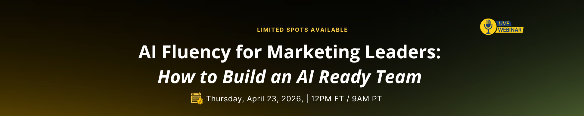 ai fluency for marketing leaders webinar