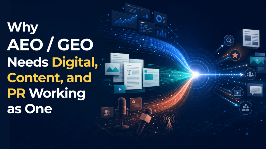 AEO & GEO: Why Digital, Content & PR Must Work Together